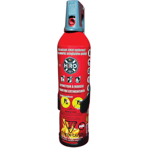 Extincteur Hero 911 sans PFAS, ACK, Capacit&eacute; 750 ml Auto-Cam