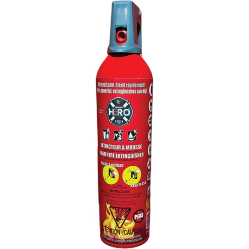 Extincteur Hero 911 sans PFAS, ACK, Capacit&eacute; 750 ml Auto-Cam