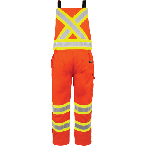 High-Visibility Unlined Overalls, 6X-Large, High Visibility Orange Auto-Cam
