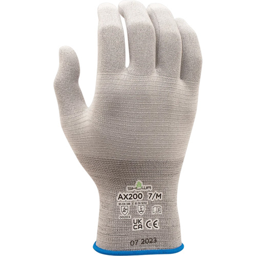AX200 ESD Gloves, Nylon, 18 Gauge, 9/X-Large Auto-Cam