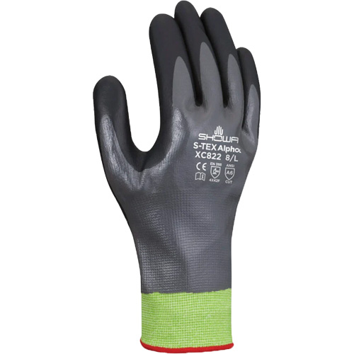 Gants r&eacute;sistants &agrave; la coupe S-TEX Alpha XC822, Taille 2T-Grand/10, Calibre 18, Rev&ecirc;tement Nitrile, Enveloppe en Tungst&egrave;ne, ASTM ANSI niveau A6 Auto-Cam