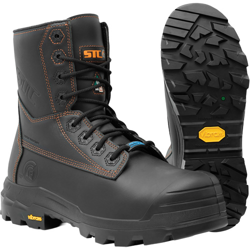 Metpro Flex Work Boots with Metguard, Leather, Size 15, Impermeable Auto-Cam