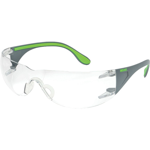 Lunettes de s&eacute;curit&eacute; gris/vert Adapt Lite, Lentille Transparent, Antibu&eacute;e/Anti-&eacute;gratignures, ANSI Z87+/R&eacute;pond ou surpasse la norme CSA Z94.3 Auto-Cam