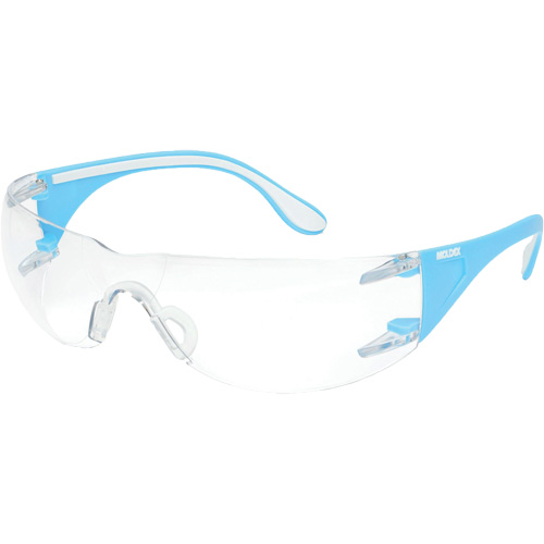 Lunettes de s&eacute;curit&eacute; bleu/blanc Adapt Lite, Lentille Transparent, Antibu&eacute;e/Anti-&eacute;gratignures, ANSI Z87+/R&eacute;pond ou surpasse la norme CSA Z94.3 Auto-Cam