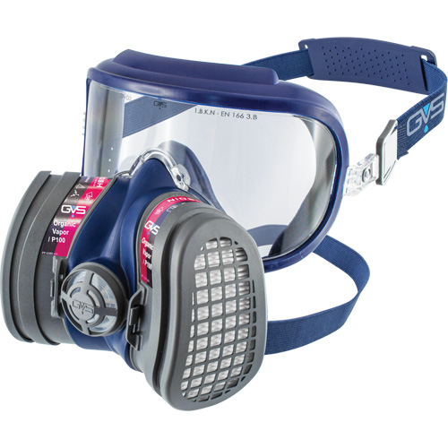 Elipse Integra&reg; Low Profile OV-P100 NIOSH Respirator with Replacement Filters, Elastomer/Thermoplastic, Small/Medium Auto-Cam