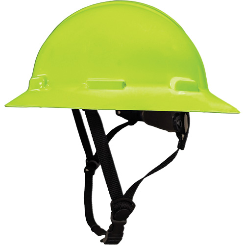 Casque de s&eacute;curit&eacute; &agrave; bordure compl&egrave;te LIDGUARD avec mentonni&egrave;re, R&eacute;pond aux normes CSA type 1, Suspension Rochet, Ventil&eacute; Auto-Cam