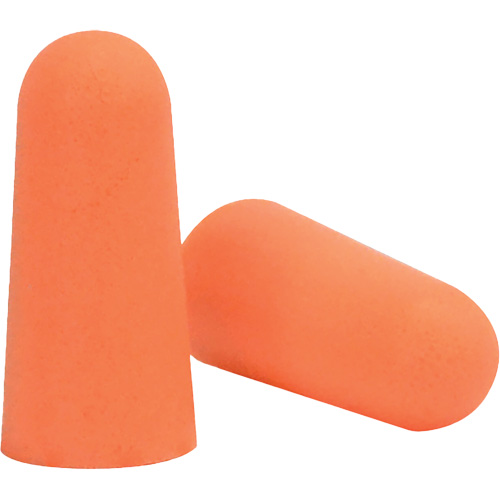 Bouchons d'oreilles coniques jetables en mousse de PU orange SEALTEC33, Vrac - Boîte Auto-Cam