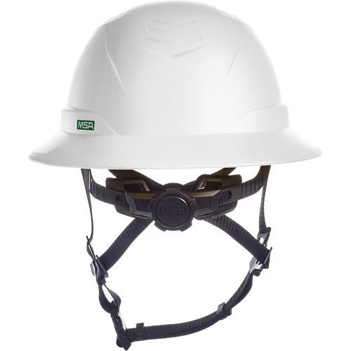 V-Gard H2&reg; Full Brim Safety Helmet, Ratchet Suspension, Non-Vented Auto-Cam