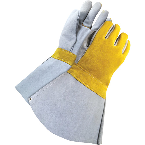 Lined Welder with 5" Cuff, Split Cowhide, Size One Size Auto-Cam