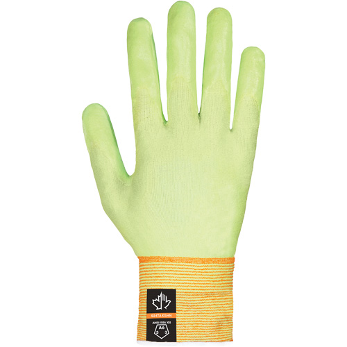 Dexterity Max Ultra-Thin High-Visibility Cut-Resistant Gloves, 9, Foam Nitrile Coated, ASTM ANSI Level A6 Auto-Cam