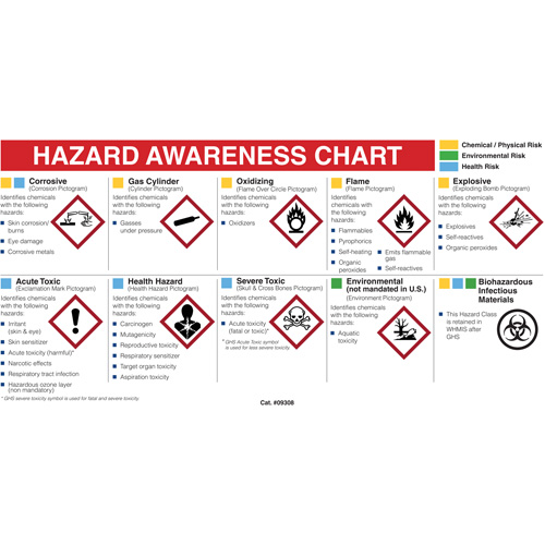 Mini MSDS Chart- English Auto-Cam