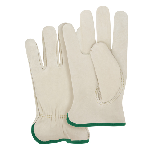 Close-Fit Driver's Gloves, Medium, Grain Cowhide Palm Auto-Cam