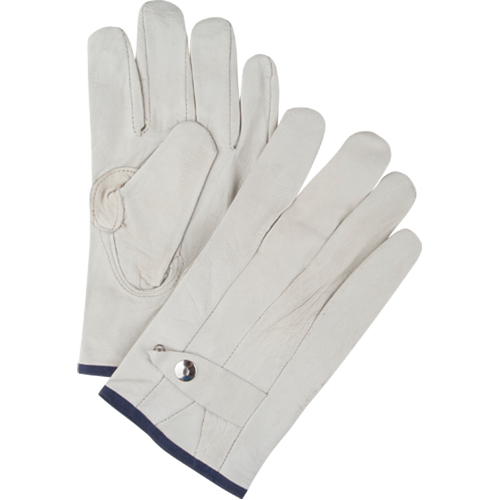 Gants de cordeur d'usage standard, T-Grand, Paume Cuir fleur de vache Auto-Cam