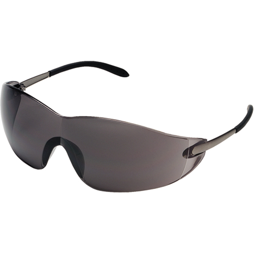 Blackjack&reg; Safety Glasses, Grey/Smoke Lens, Anti-Scratch, ANSI Z87+/Meets/Exceeds CSA Z94.3 Auto-Cam