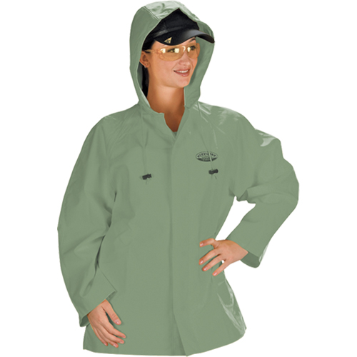 Hurricane Flame Retardant/Oil Resistant Rain Suits - Jacket, 4X-Large, Green Auto-Cam