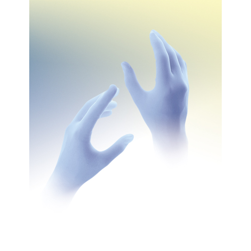 QRP Qualatrile Disposable Gloves, Medium, Nitrile, 5-mil, Powder-Free, Blue Auto-Cam