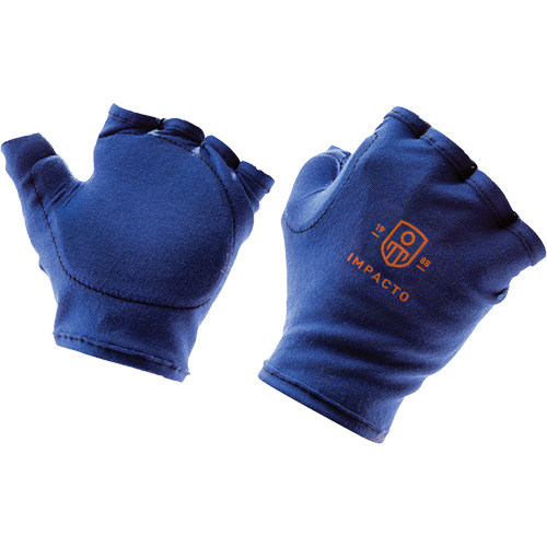 Anti-Impact Tool Grip Fingerless Right-Hand Glove Liner, Size X-Small, Synthetic Palm Auto-Cam