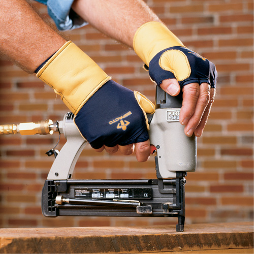 Premium Impact & Repetitive Strain Protective Right-Hand Glove, Size X-Small, Grain Leather Palm Auto-Cam