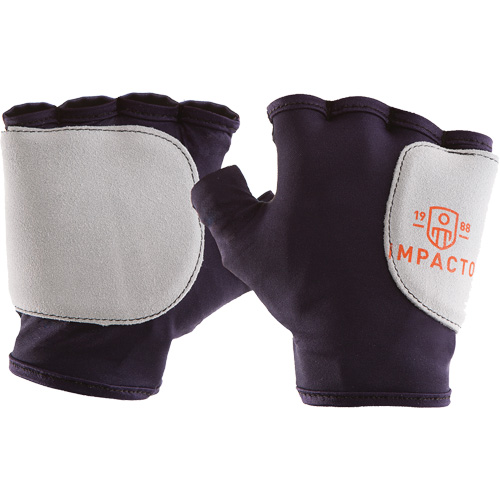 Gants de protection sans doigts paume/c&ocirc;t&eacute;, droit, T-petit, Paume en Su&egrave;de, Poignet &agrave; enfiler Auto-Cam