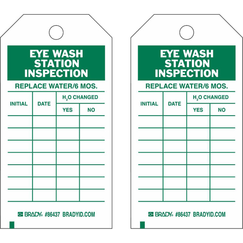 &eacute;tiquettes de rapport d'inspection, Polyester, 4" la x 7" h, Anglais Auto-Cam