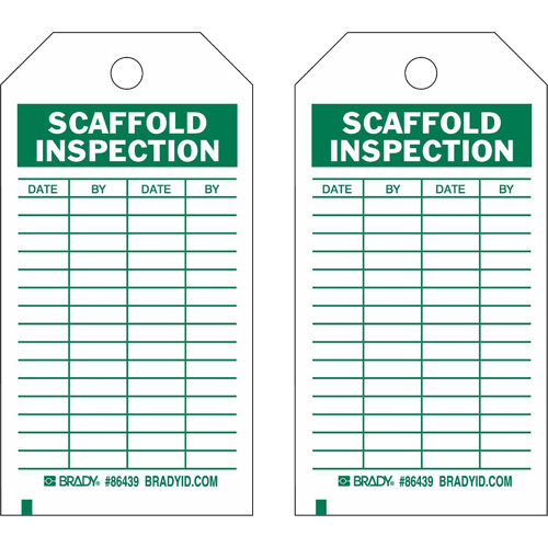 &eacute;tiquettes de rapport d'inspection, Polyester, 4" la x 7" h, Anglais Auto-Cam