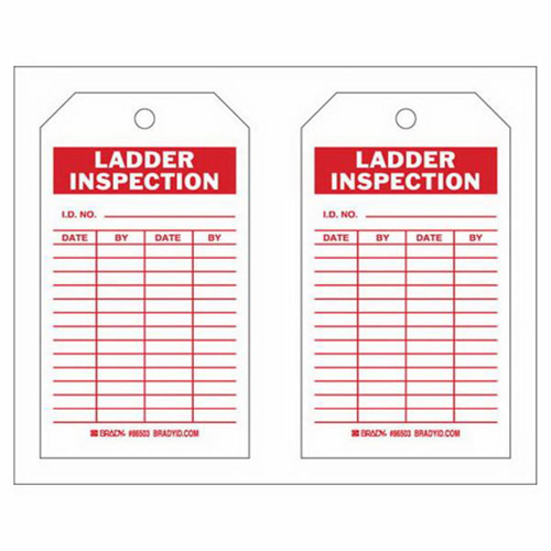 &eacute;tiquettes de rapport d'inspection, Polyester, 4" la x 7" h, Anglais Auto-Cam