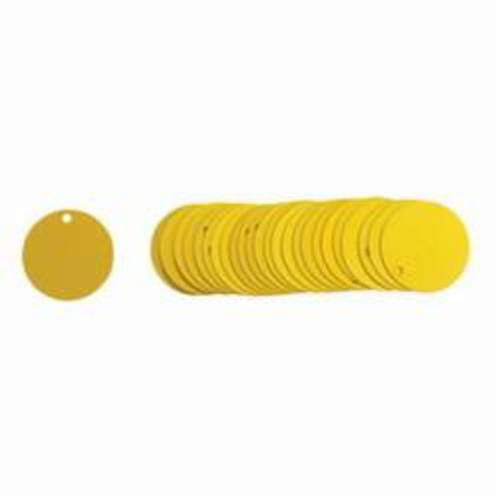&eacute;tiquettes rondes vierges pour vannes, Aluminium, 2" dia. Auto-Cam