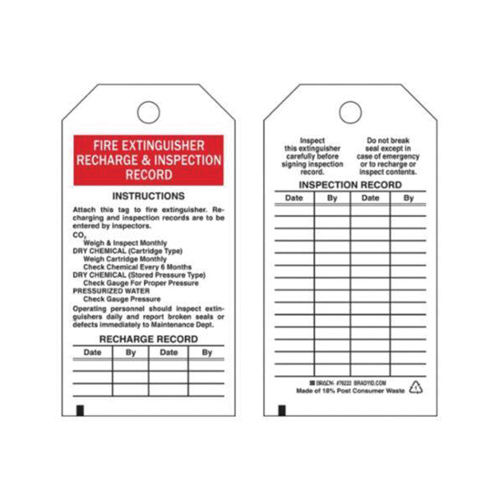 &eacute;tiquettes de rapport d'inspection, Polyester, 3" la x 5-3/4" h, Anglais Auto-Cam