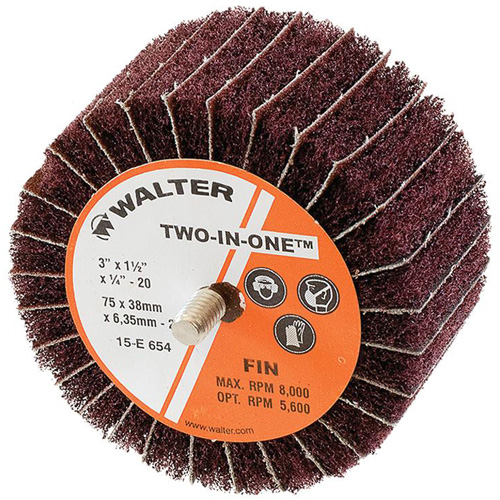 Meule &agrave; lamelles abrasives Two-In-One Auto-Cam
