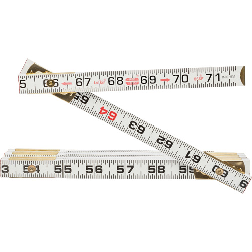 R&egrave;gle plate Red End, 6' lo, Bois Auto-Cam