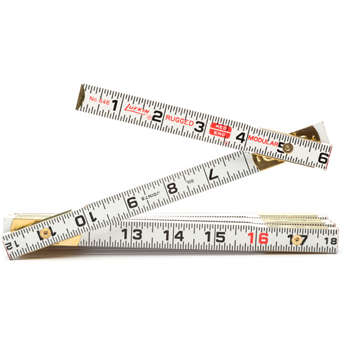 R&egrave;gle de maçon Red End, 6' lo, Bois, Graduations de 1/16" Auto-Cam