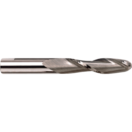 Ball End Long Series End Mill, 3/16" Dia., 4 Flutes, Carbide Auto-Cam