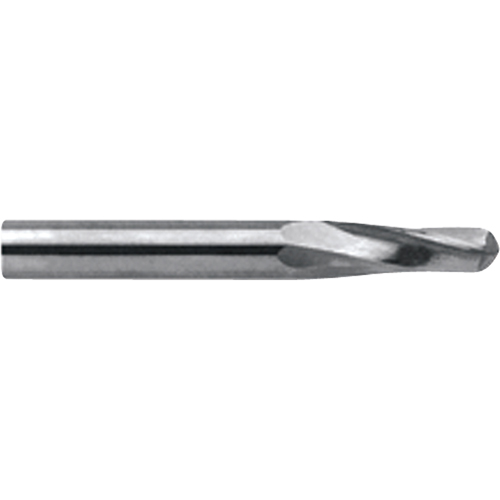 Ball End Extended Length End Mill, 1/8" Dia., 2 Flutes, Carbide Auto-Cam