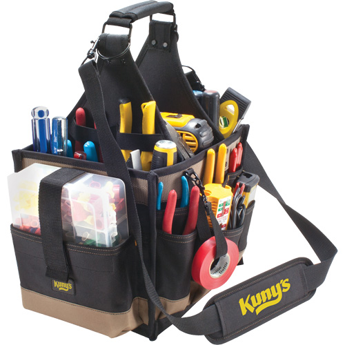 Grands porte-outils pour &eacute;lectriciens et travaux de maintenance, Polyester, 23 pochettes, Noir Auto-Cam