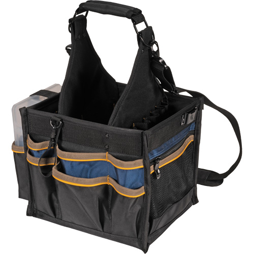 Grands porte-outils pour &eacute;lectriciens et travaux de maintenance, Polyester, 23 pochettes, Noir Auto-Cam