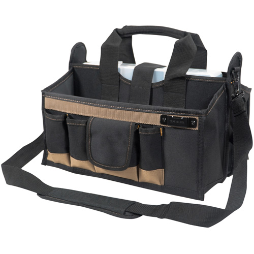 Center Tray Tool Bag, Canvas, 16 Pockets, Black Auto-Cam