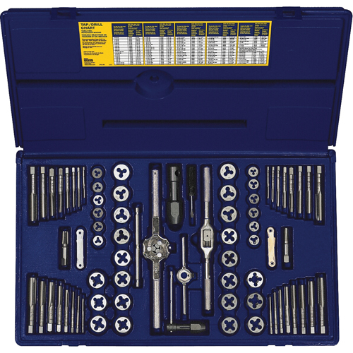 Tap & Hex Die Set, 76 Pieces Auto-Cam