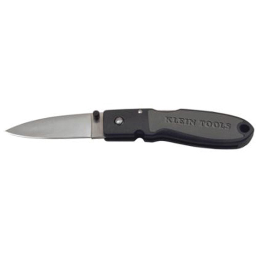 Lightweight Knife with Drop Point Blade, 2-3/4" Blade, Stainless Steel Blade, Nylon Resin Handle Auto-Cam