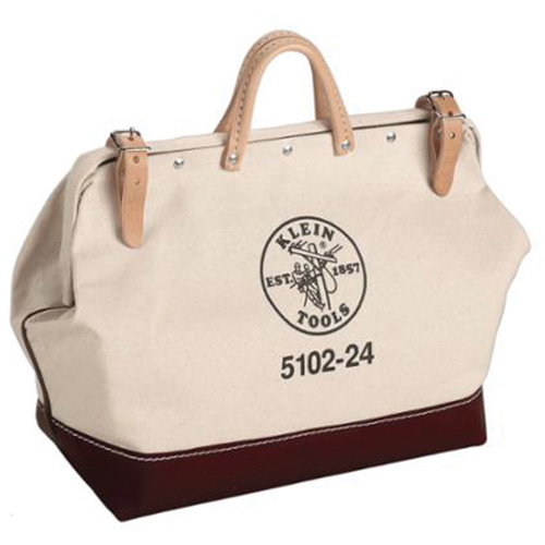 Sac d'outils robuste de 24 po, Toile, 1 pochettes, Brun/Naturel Auto-Cam