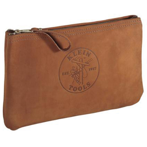 Pochette &agrave; outils avec sac &agrave; fermeture &agrave; glissi&egrave;re, Cuir, 1 pochettes, Brun Auto-Cam