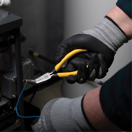 Curved Long-Nose Pliers, 6-1/4" L Auto-Cam