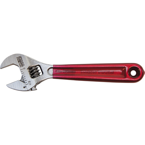 Adjustable Wrench, 4-1/2" L, 1/2" Max Width, Chrome/Polished Auto-Cam