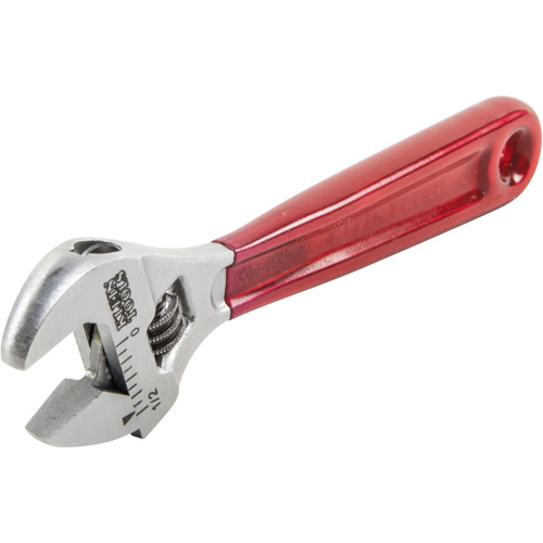 Adjustable Wrench, 4-1/2" L, 1/2" Max Width, Chrome/Polished Auto-Cam