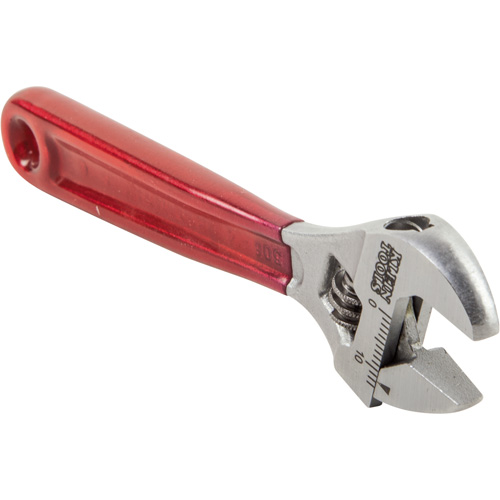 Adjustable Wrench, 4-1/2" L, 1/2" Max Width, Chrome/Polished Auto-Cam