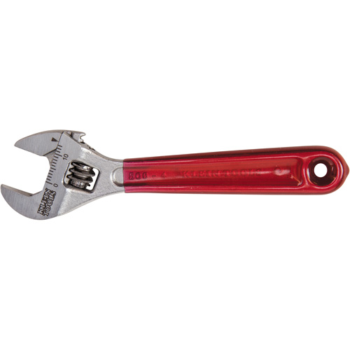 Adjustable Wrench, 4-1/2" L, 1/2" Max Width, Chrome/Polished Auto-Cam