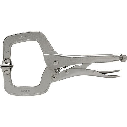 Locking Pliers, 11" Length, C-Clamp Auto-Cam