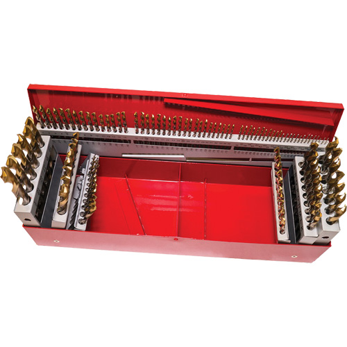 Jobber Drill Set, 115 Pieces, High Speed Steel Auto-Cam