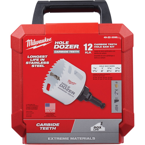 Hole Dozer Hole Saw Kit, 12 Pieces Auto-Cam