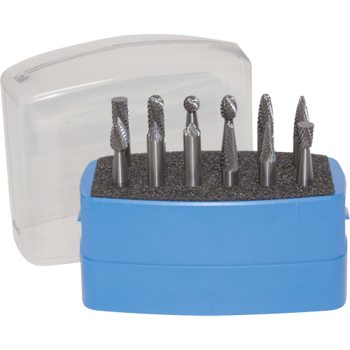 Aluminum Cut Rotary Burr Set, 8 Pieces Auto-Cam
