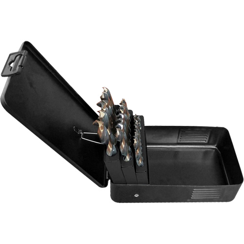 Jeu de forets s&eacute;rie courte, 29 morceaux, Acier rapide Auto-Cam